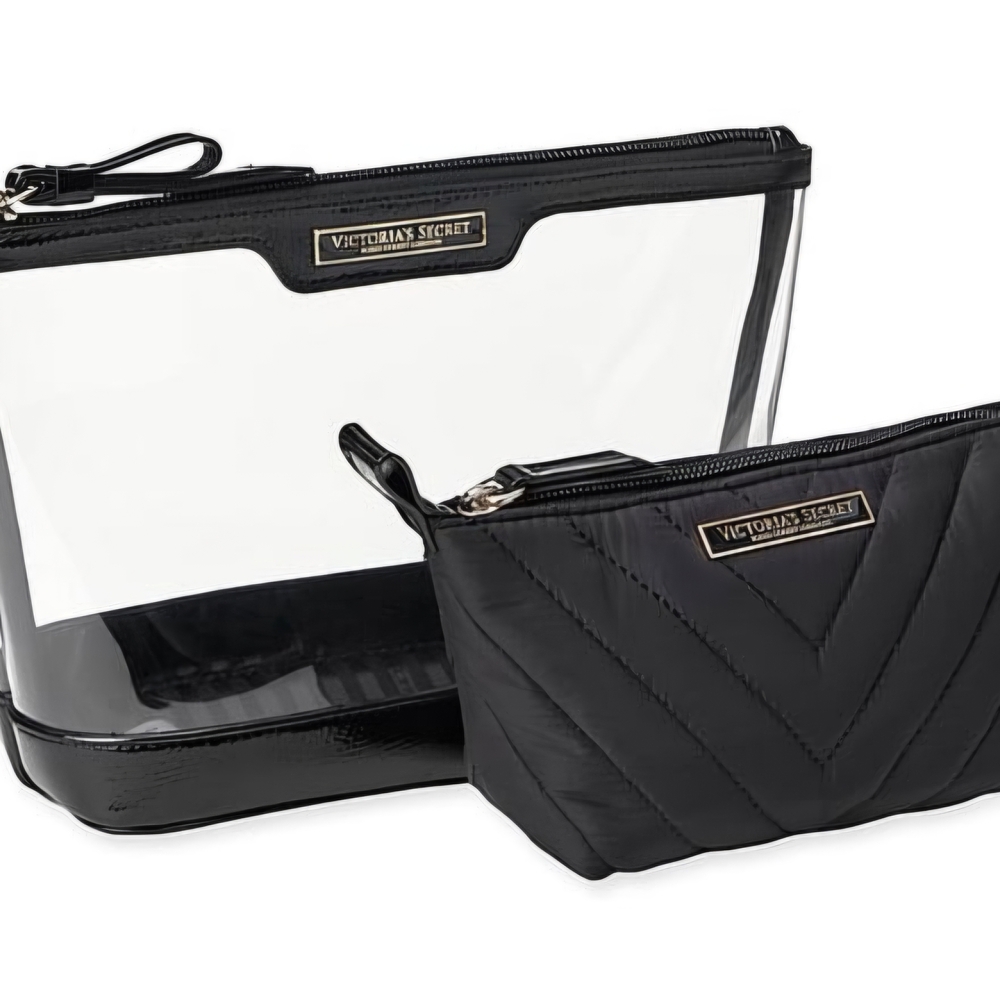 Transparent Black Women's Cosmetic Bag - Picture 5 of 9